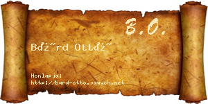 Bárd Ottó névjegykártya